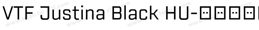 VTF Justina Black HU字体转换